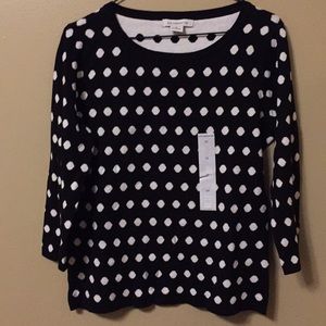 Black and white sweater